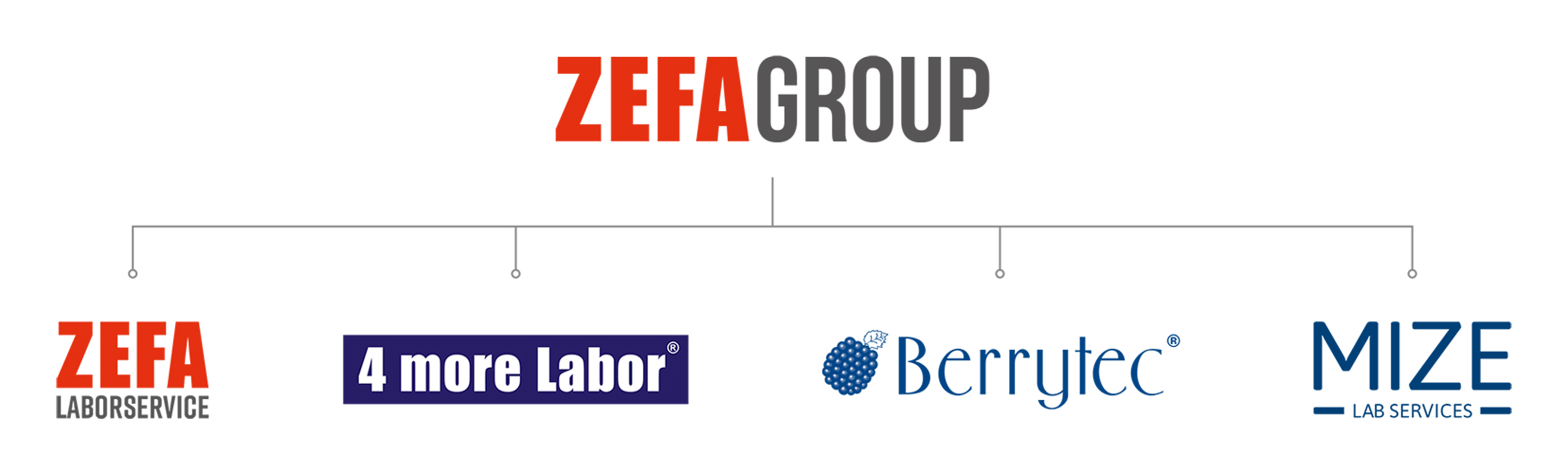 Markenarchitektur der ZEFA GROUP